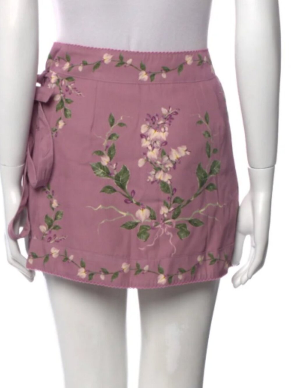 AGUA BY AGUA BENDITA Luna Wisteria Mini Skirt XS NWT - Picture 3 of 3